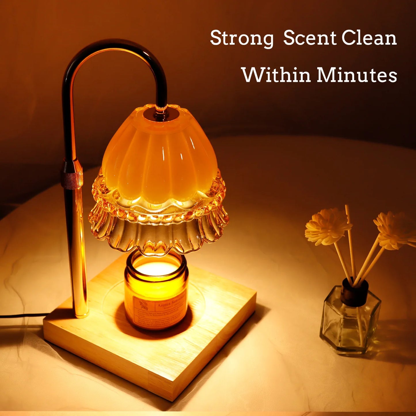 Serene Light: Nordic Scented Candle Diffuser Lamp