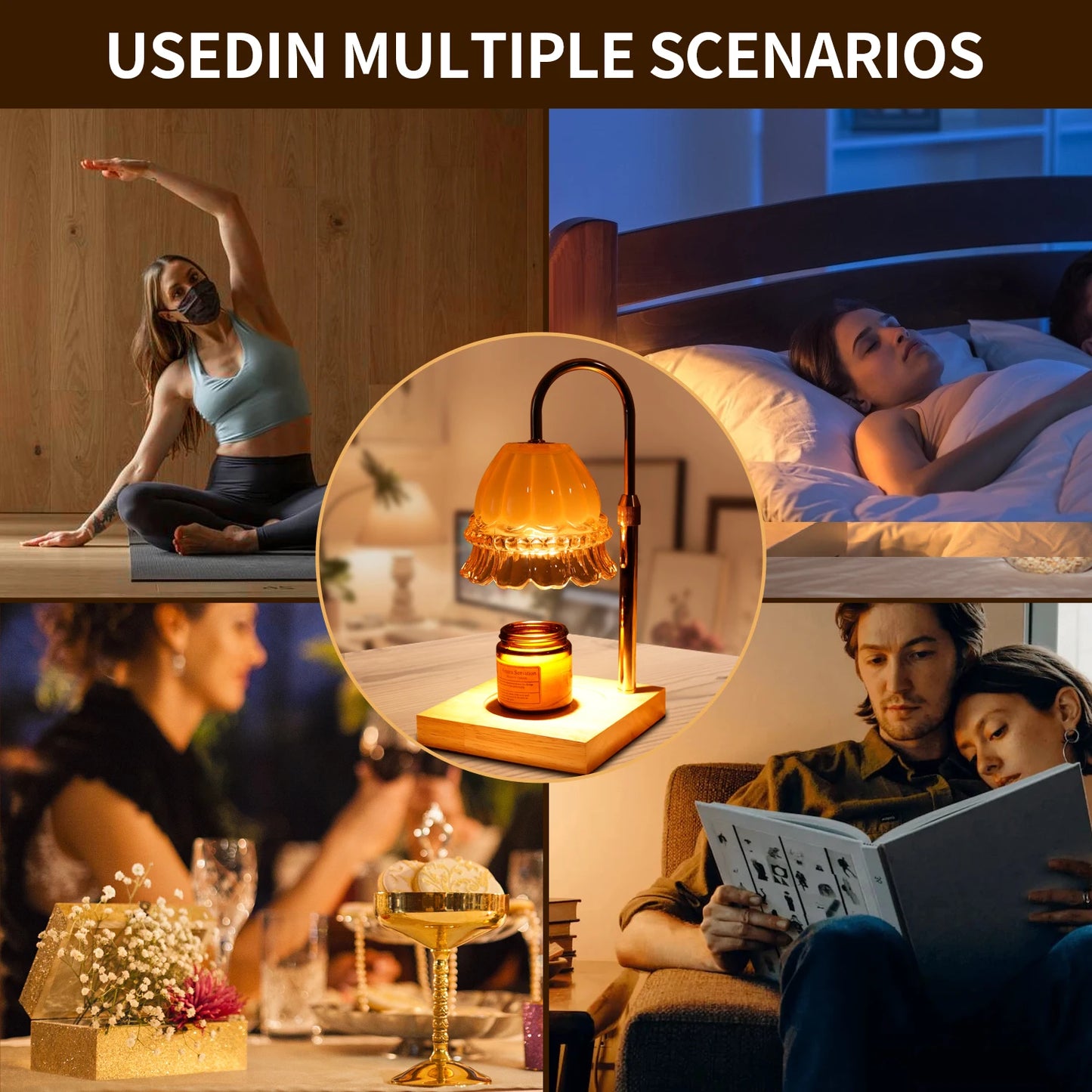 Serene Light: Nordic Scented Candle Diffuser Lamp