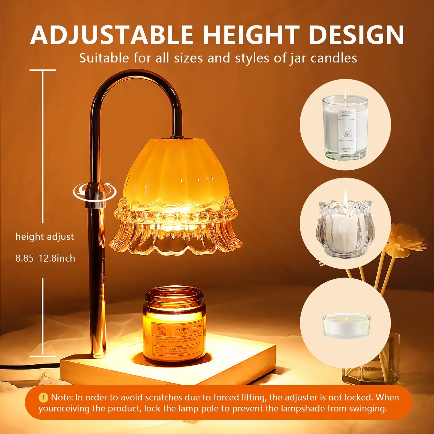Serene Light: Nordic Scented Candle Diffuser Lamp
