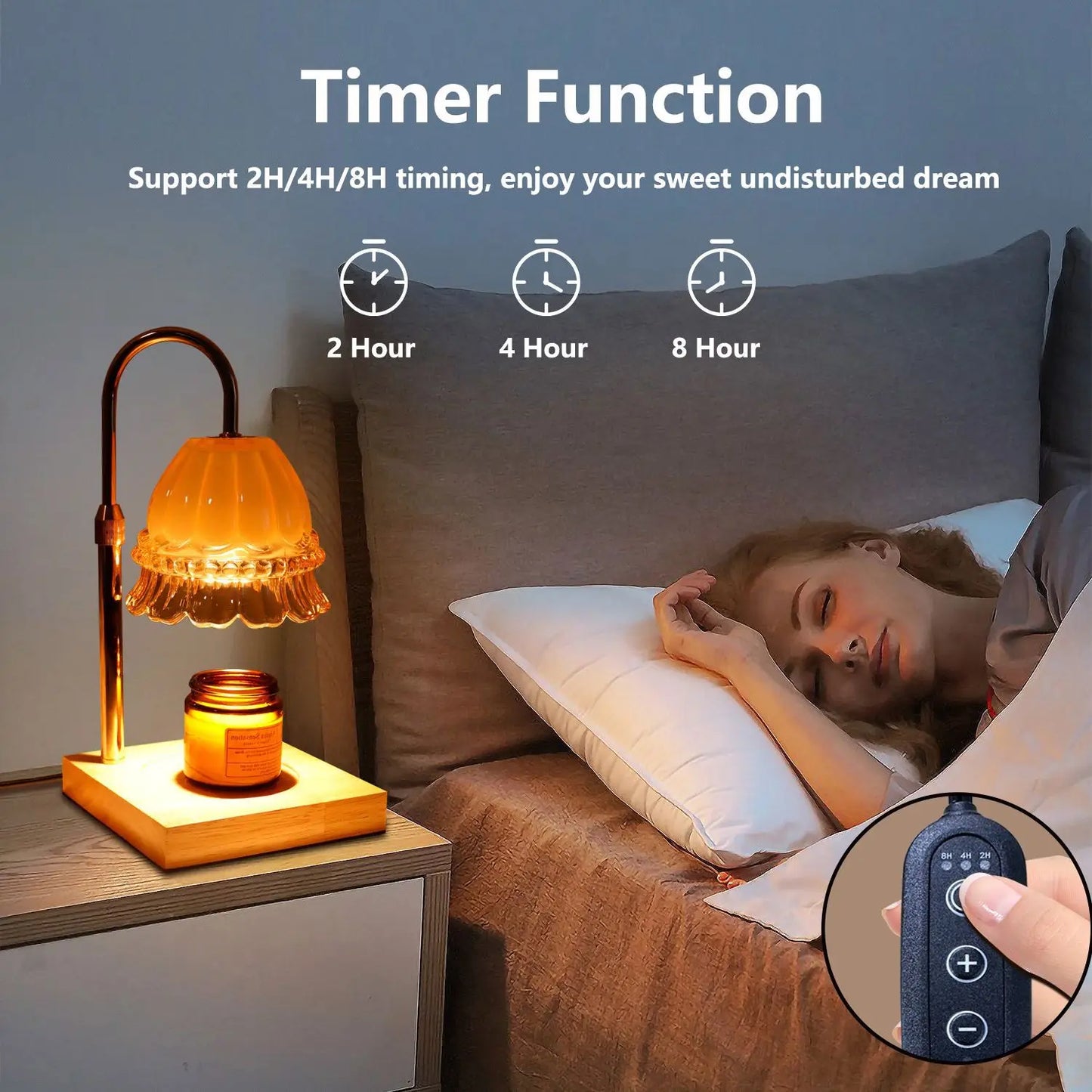 Serene Light: Nordic Scented Candle Diffuser Lamp